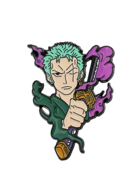 Anime One Piece Roronoa Zoro Metal Enamel Pin
