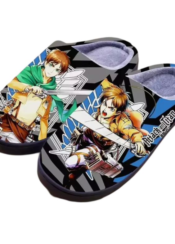 Anime Attack On Titan Eren Yeager Winter Slippers