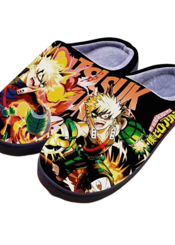Anime My Hero Academia Katsuki Bakugo Winter Slippers