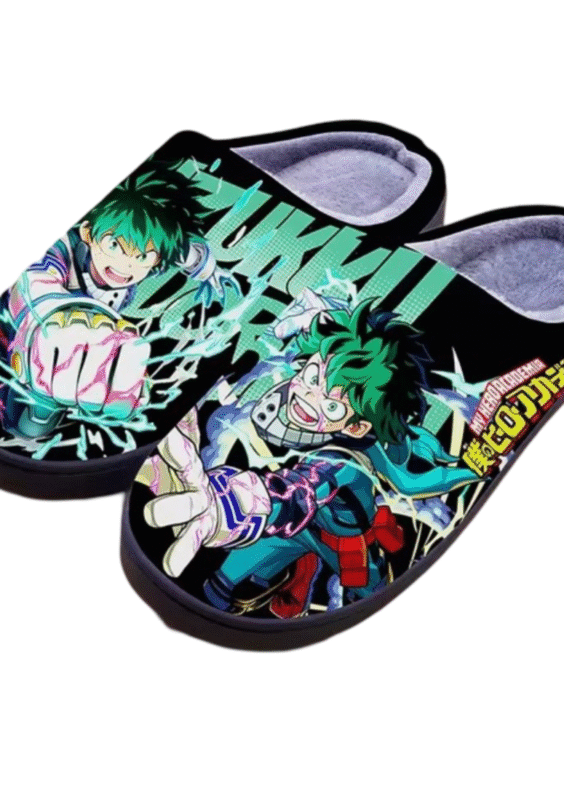 Anime My Hero Academia Izuku Midoriya Winter Slippers