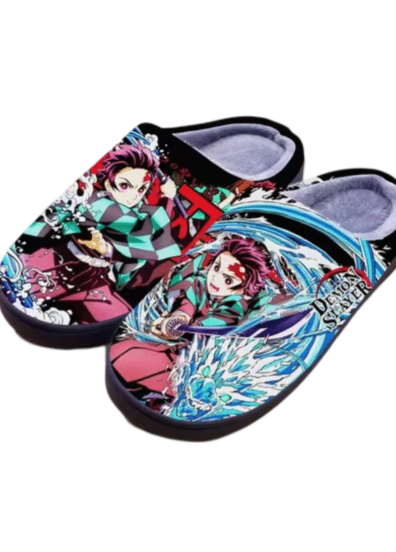 Anime Demon Slayer Tanjiro Kamado Winter Slippers