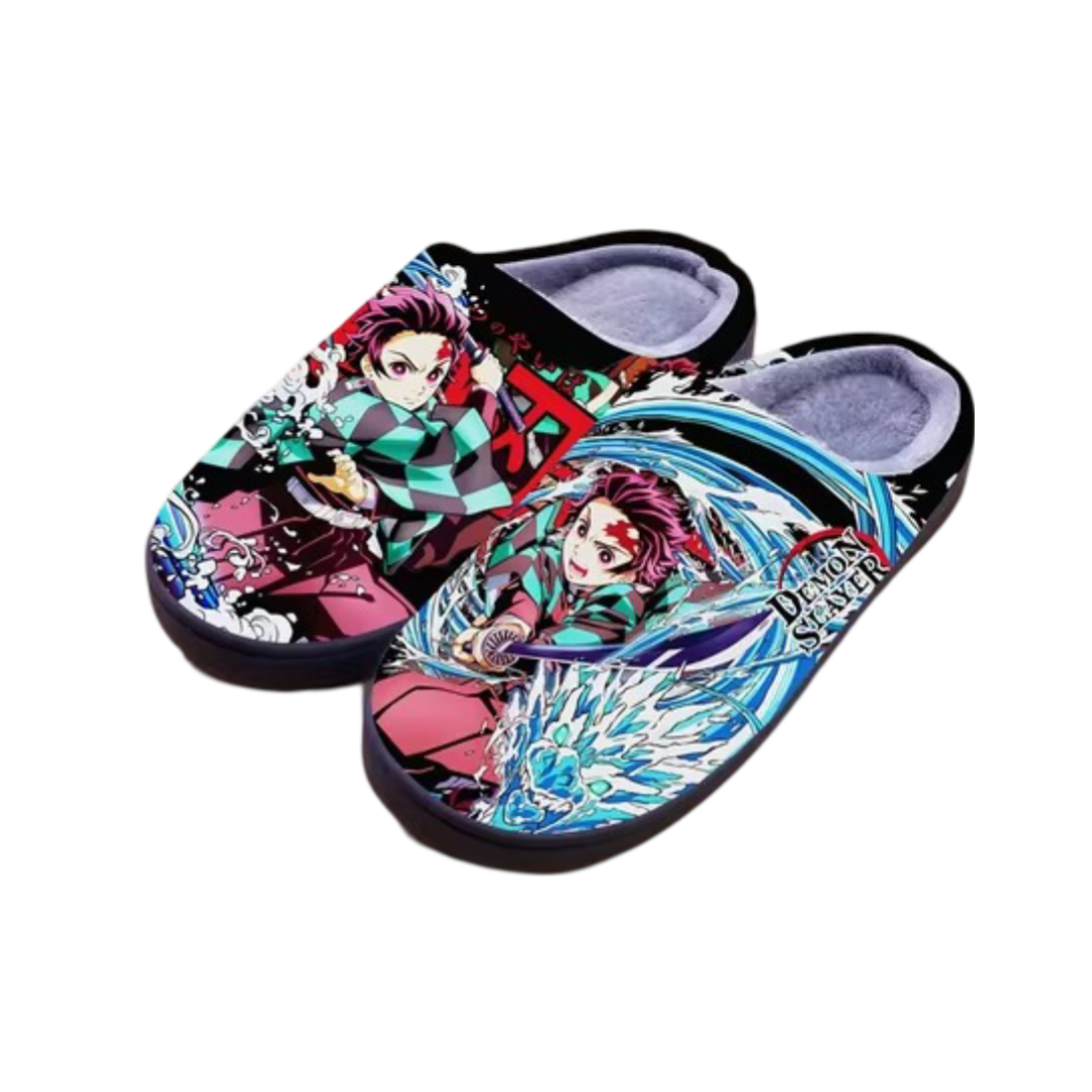 Anime Demon Slayer Tanjiro Kamado Winter Slippers Anime Demon Slayer Tanjiro Kamado Winter Slippers