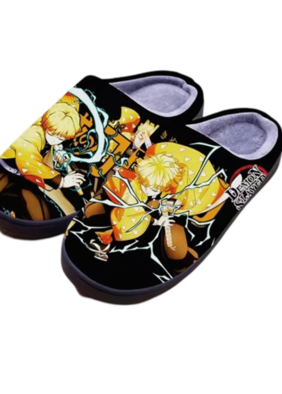 Anime Demon Slayer Zenitsu Agatsuma Winter Slippers