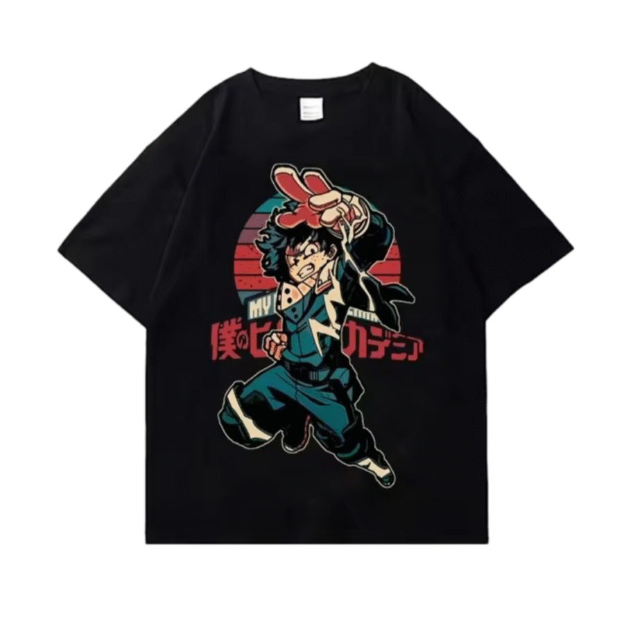 Anime My Hero Academia Izuku Midoriya T-Shirt Anime My Hero Academia Izuku Midoriya T-Shirt