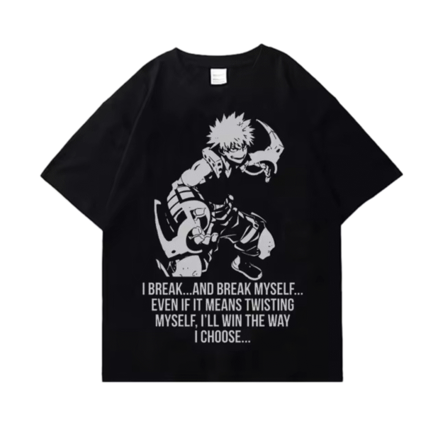 Anime My Hero Academia Katsuki Bakugo T-Shirt Anime My Hero Academia Katsuki Bakugo T-Shirt