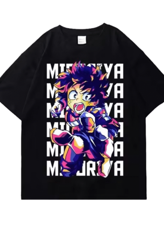 Anime My Hero Academia Izuku Midoriya Short Sleeve T-Shirt