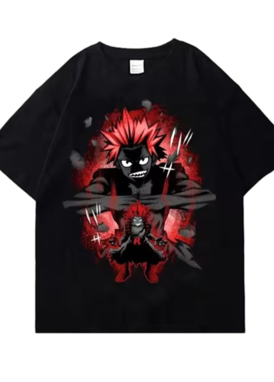 Anime My Hero Academia Eijiro Kirishima Short Sleeve T-Shirt