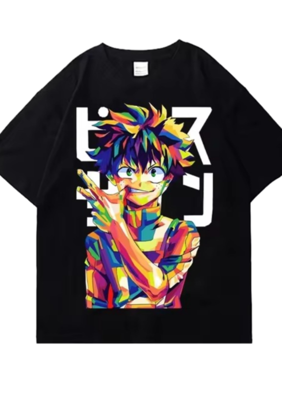 Anime My Hero Academia Izuku Midoriya Art Printed T-Shirt