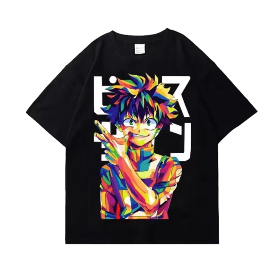 Anime My Hero Academia Izuku Midoriya Art Printed T-Shirt