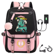 Anime My Hero Academia Izuku Midoriya Schoolbag With USB Port