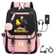 Anime My Hero Academia Katsuki Bakugo Schoolbag With USB Port