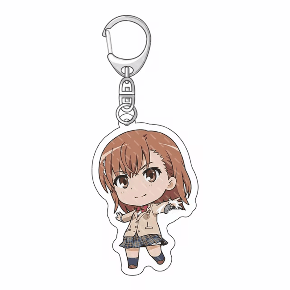 A Certain Magical Index Anime Misaka Mikoto Acrylic Keychain A Certain Magical Index Anime Misaka Mikoto Acrylic Keychain