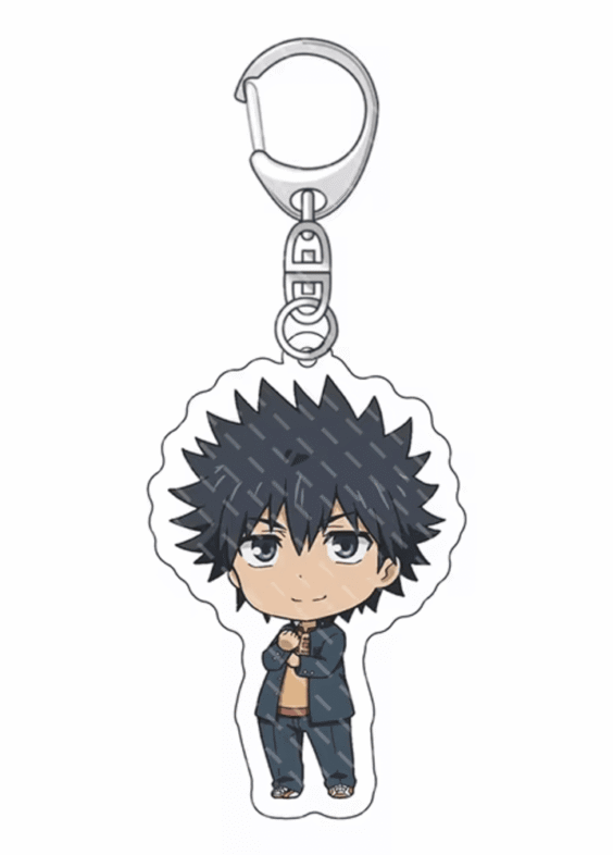 Anime A Certain Magical Index Kamijou Touma Acrylic Keychain