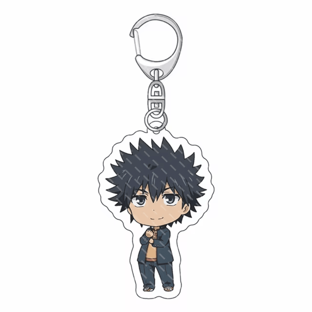 Anime A Certain Magical Index Kamijou Touma Acrylic Keychain Anime A Certain Magical Index Kamijou Touma Acrylic Keychain