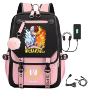 My Hero Academia Anime Shoto Todoroki Schoolbag With USB Port