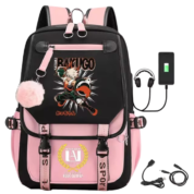 Anime My Hero Academia Katsuki Bakugo USB Port Schoolbag
