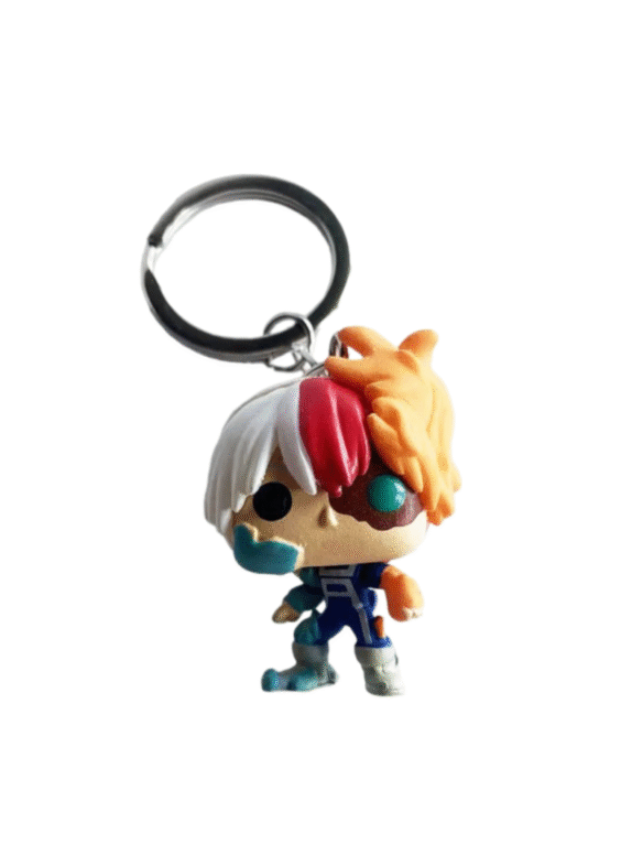 My Hero Academia Anime Shoto Todoroki Keychain