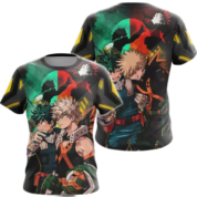 Anime My Hero Academia Izuku Midoriya And Katsuki Bakugo T-Shirt