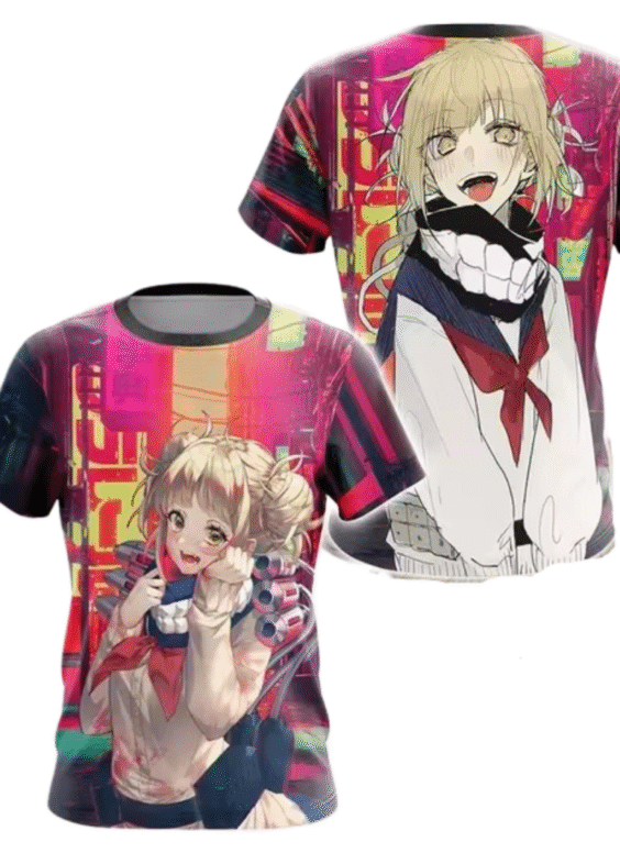 Anime My Hero Academia Himiko Toga 3D Printed T-Shirt