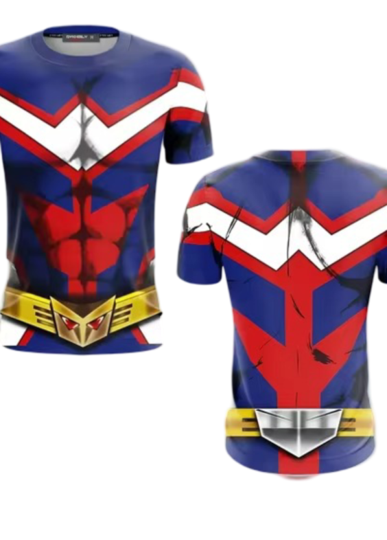 Anime My Hero Academia All Might 3D Printed T-Shirt