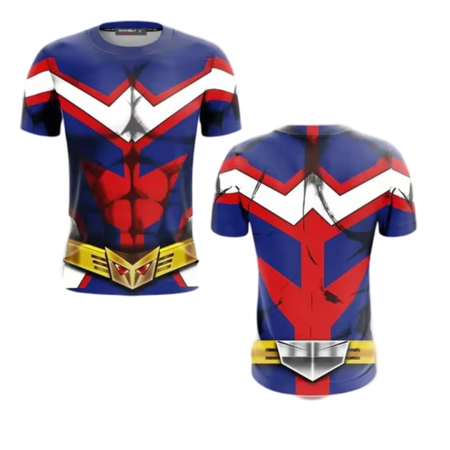 Anime My Hero Academia All Might 3D Printed T-Shirt