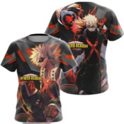 Anime My Hero Academia Katsuki Bakugo 3D Printed T-Shirt