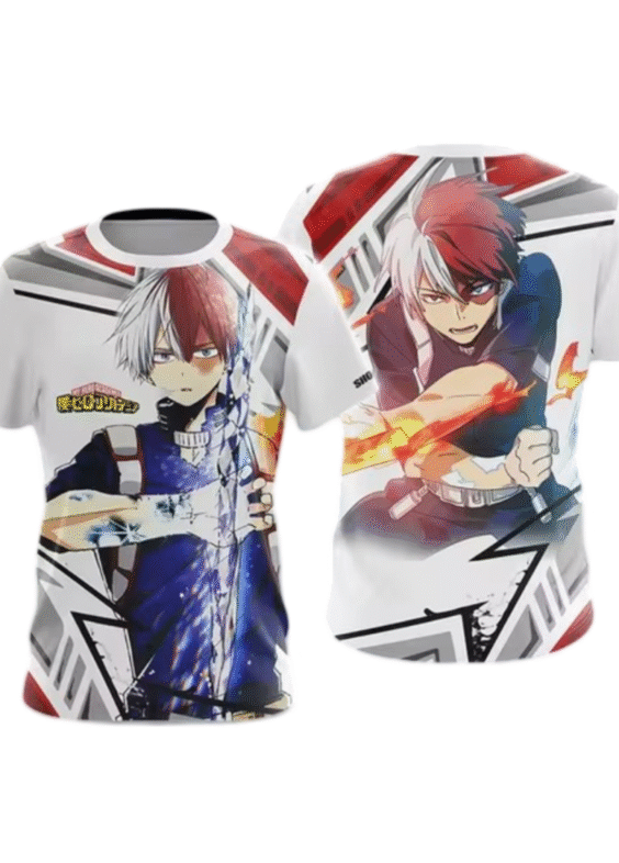 Anime My Hero Academia Shoto Todoroki T-Shirt