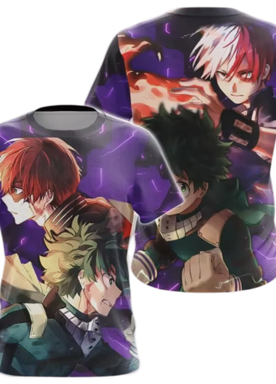 Anime My Hero Academia Shoto Todoroki And Izuku Midoriya T-Shirt