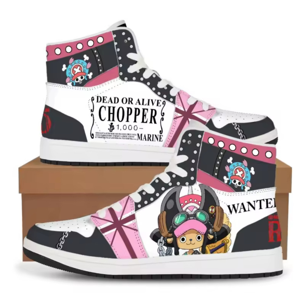 One Piece Anime Dead Or Alive Chopper Printed Shoes For Men One Piece Anime Dead Or Alive Chopper Printed Shoes For Men