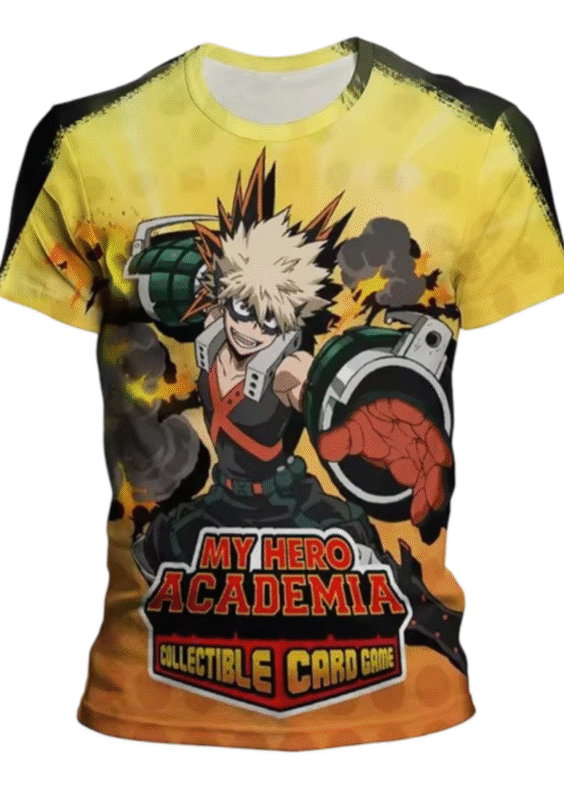 My Hero Academia Anime Katsuki Bakugo 3D Printed Childern T-Shirt