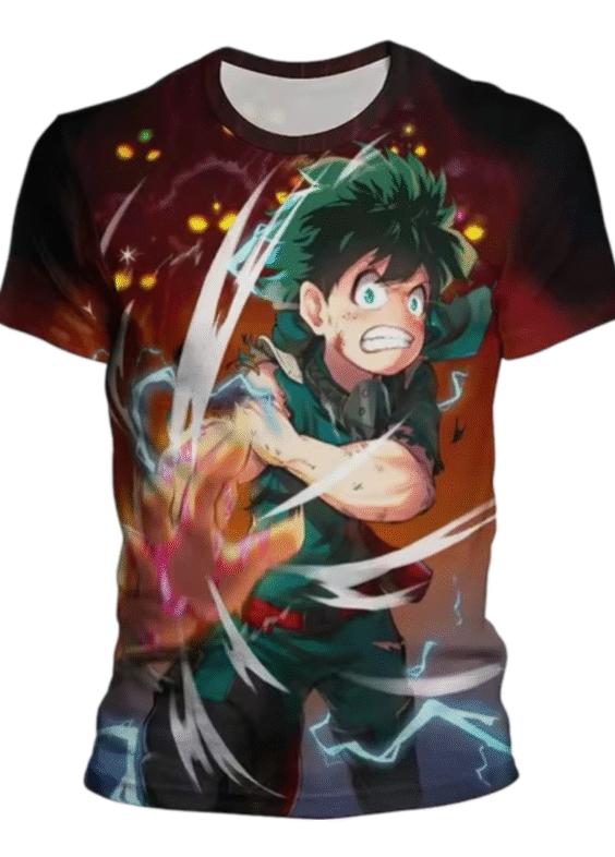 My Hero Academia Anime Izuku Midoriya 3D Printed Childern T-Shirt