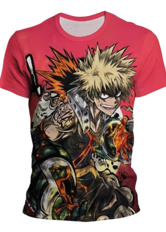 Anime My Hero Academia Katsuki Bakugo 3D Printed Childern T-Shirt