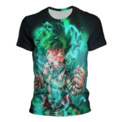 My Hero Academia Anime Izuku Midoriya 3D Printed T-Shirt For Childern