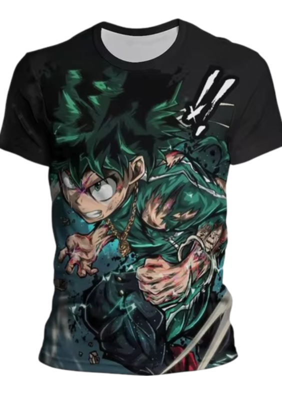 Anime My Hero Academia Izuku Midoriya Printed Childern T-Shirt