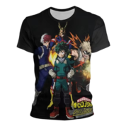 Anime My Hero Academia Izuku Midoriya With Friends Childern T-Shirt