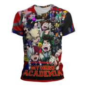 Anime My Hero Academia Character Printed Childern T-Shirt