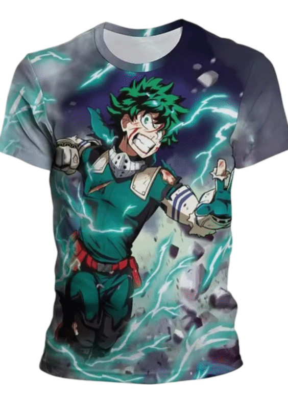Anime My Hero Academia Izuku Midoriya Childern T-Shirt