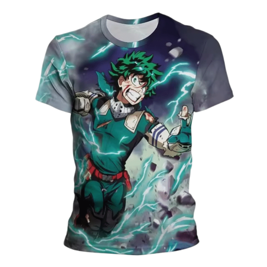 Anime My Hero Academia Izuku Midoriya Childern T-Shirt Anime My Hero Academia Izuku Midoriya Childern T-Shirt