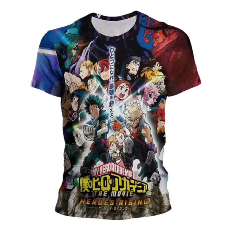 Anime My Hero Academia Character 3D Printed T-Shirt For Childern
