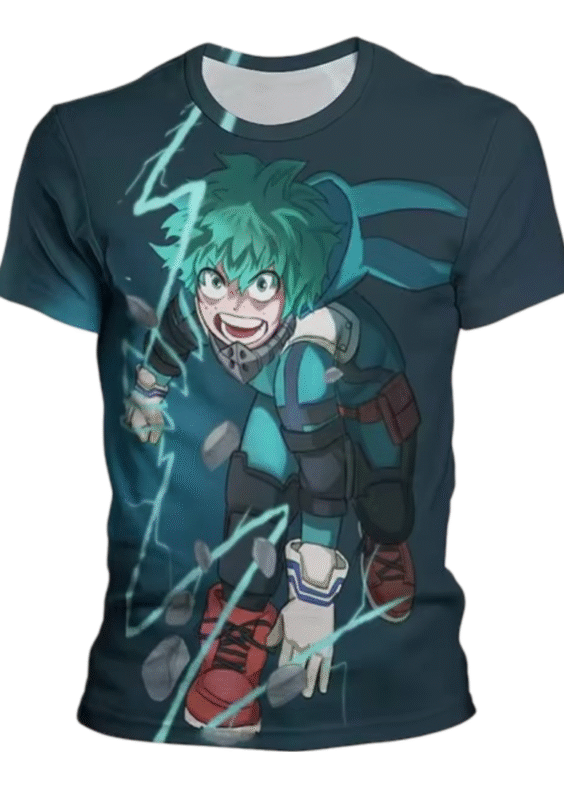 Anime My Hero Academia Izuku Midoriya 3D Printed Childern T-Shirt