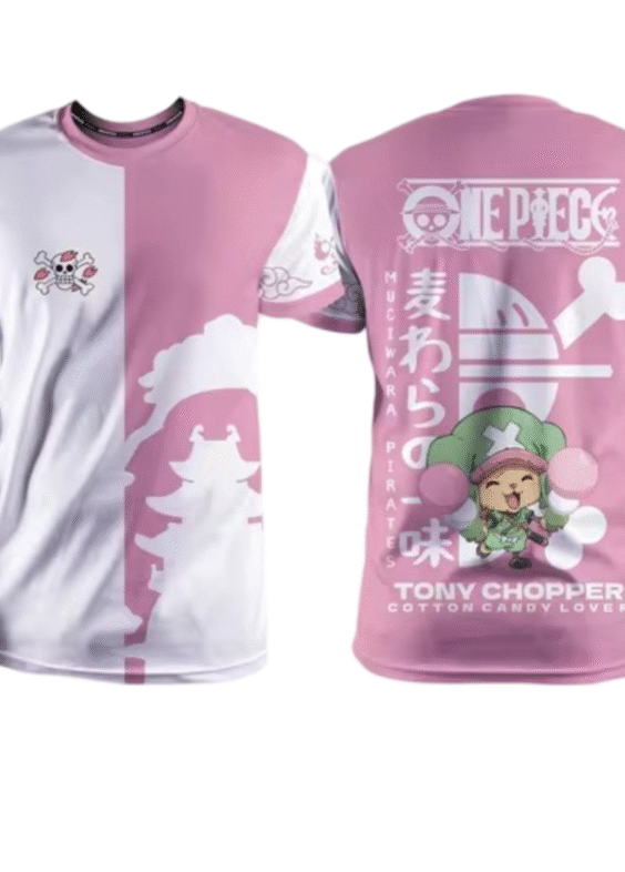 Anime One Piece Tony Tony Chopper Pink T-Shirt