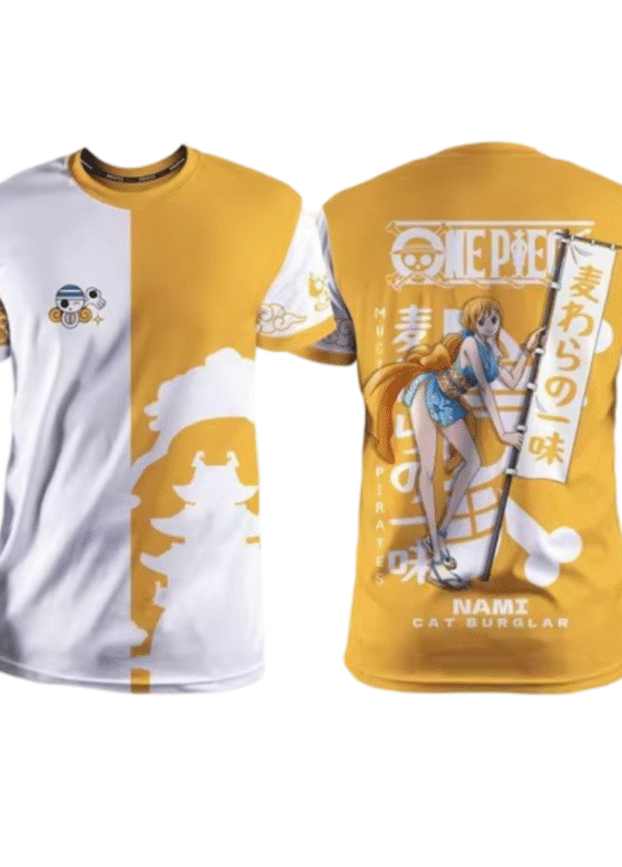 Anime One Piece Nami Yellow T-Shirt
