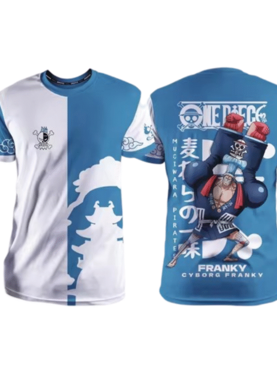 Anime One Piece Franky Blue T-Shirt