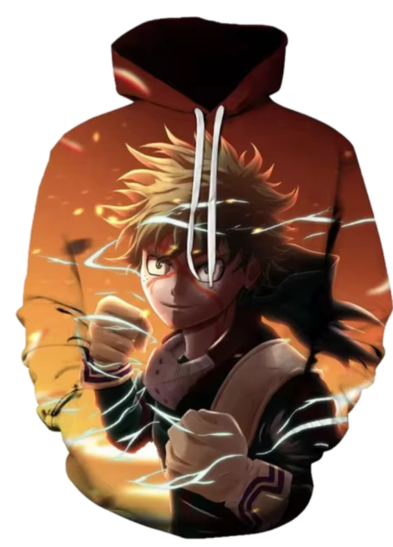 My Hero Academia Anime Izuku Midoriya 3D Printed Hoodie