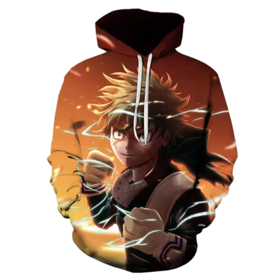 My Hero Academia Anime Izuku Midoriya 3D Printed Hoodie