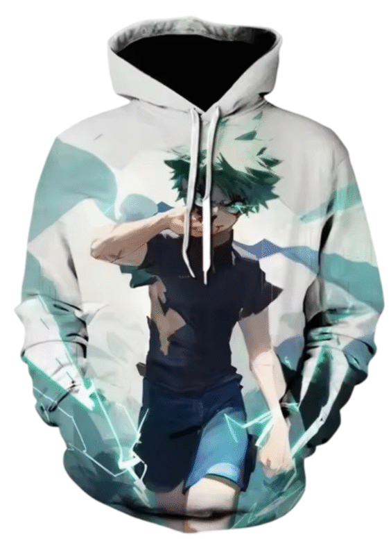 Anime My Hero Academia Izuku Midoriya Winter Hoodie