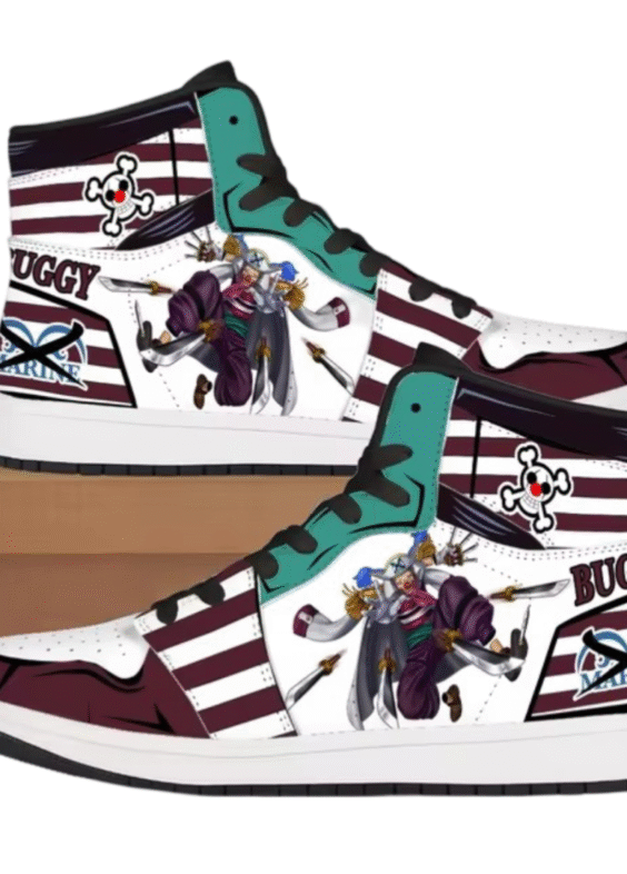 One Piece Anime Buggy Shoes For Men