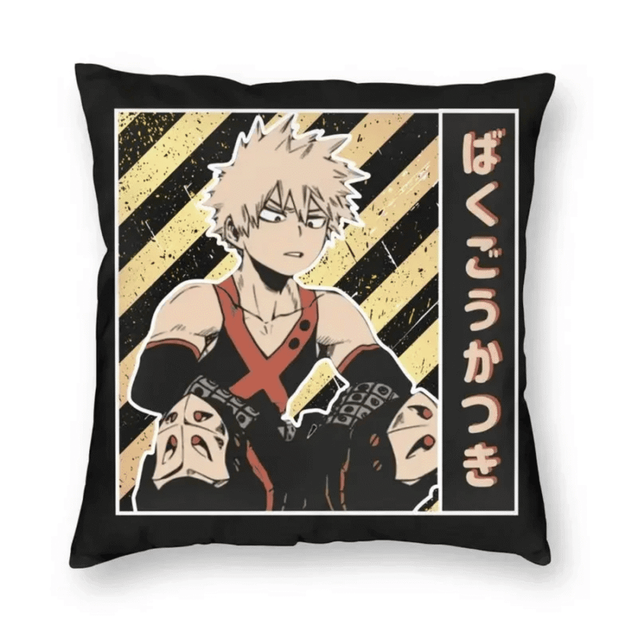 Anime My Hero Academia Katsuki Bakugo Cushion Cover Anime My Hero Academia Katsuki Bakugo Cushion Cover