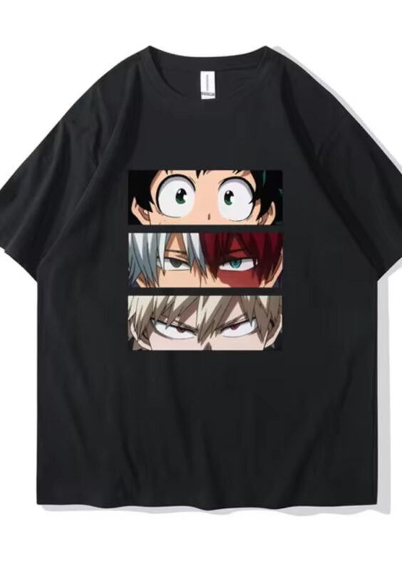 Anime My Hero Academia Characters Printed T-Shirt