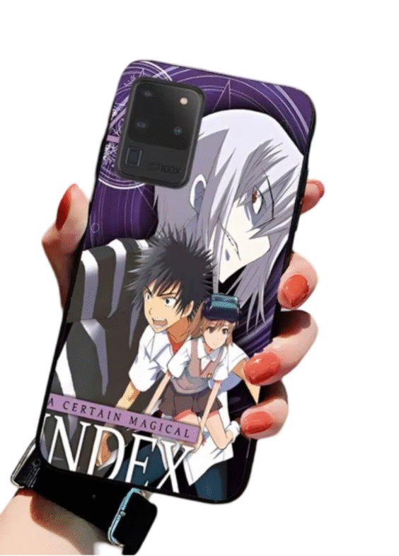Anime A Certain Magical Index Kamijou Touma And Mikoto Misaka Samsung Phone Case